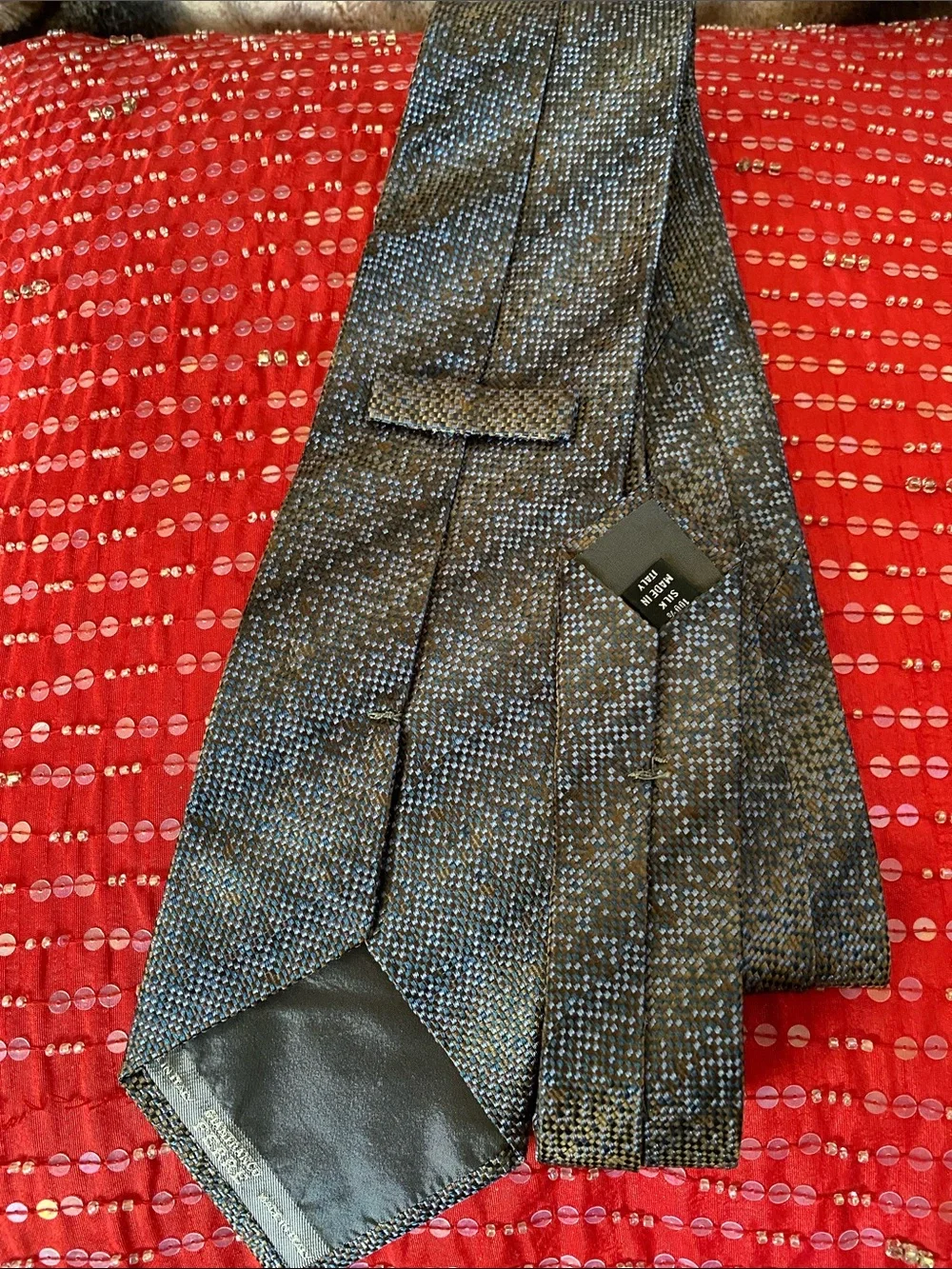 Gianfranco Ferre Made in Italy 🇮🇹 💯 Silk Textured Subtle Shimmer Luxury Tie NWOT